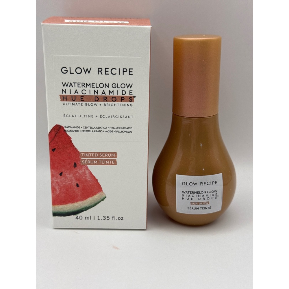 Glow Recipe Watermelon Glow Niacinamide Hue Drops Sun Glow Tinted Serum BNIB